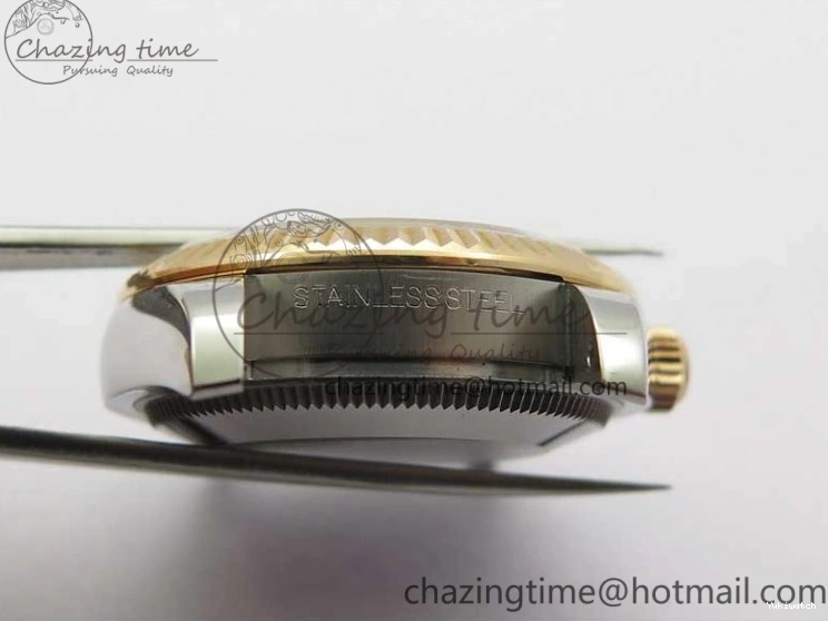 RG SS President Stick Markers NH05A Best GSF 178274 SEIKO 31mm Datejust Edition on Bracelet Dial SS RG Silver 1123